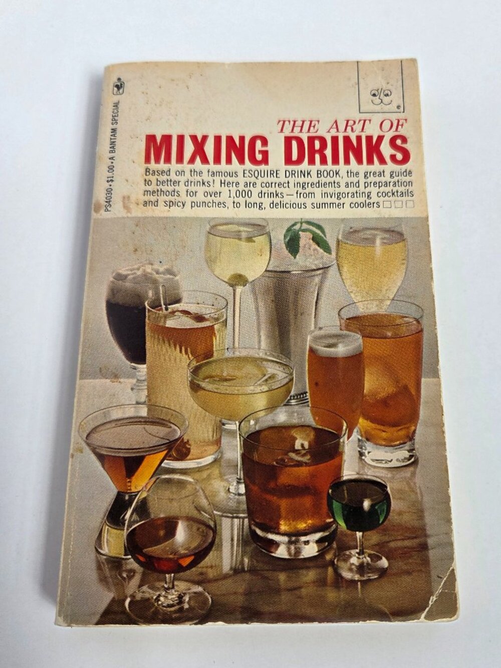 Vintage The Art of Mixing Drinks Bantam Paperback Esquire Cocktail Recipe Book